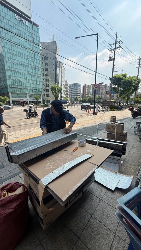 잠실 덕트환기배관시공 현장 사진 4
